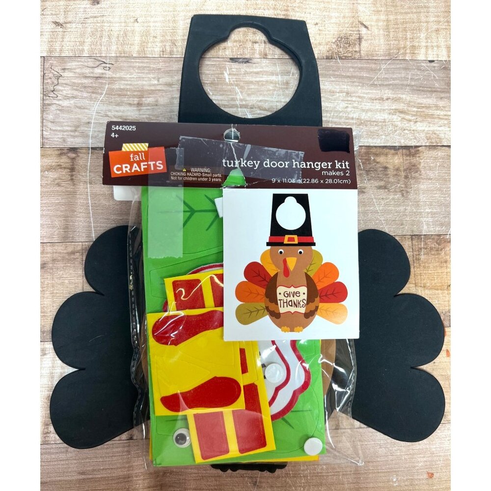 Turkey Door Hanger Kit Makes 2 Thanksgiving Craft Set